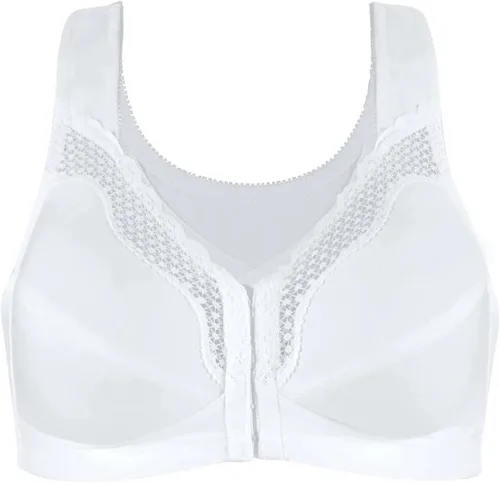 Vista 3 de Exquisite Form Fully #5100531 corpiño de postura con cierre delantero, de algodón con encaje, para mujer