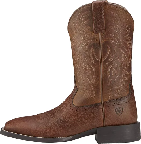 Vista 2 de Ariat Botas de trabajo de piel de campo para hombre con puntera cuadrada ancha
