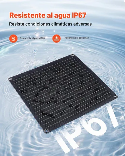 Vista 6 de VEVOR Cargador de batería de panel solar de 20 W y 12 V, cargador de batería solar con controlador inteligente integrado y 3 cables de conexión