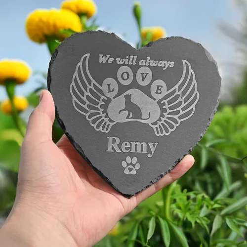 Vista 4 de Piedras conmemorativas para mascotas para gatos, regalos para gatos por pérdida de gato, regalo de condolencia, regalo conmemorativo por duelo