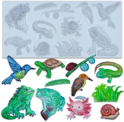 Vista 5 de Arctic Animals - Molde de silicona para fondant (11 cavidades, 1-3 pulgadas)