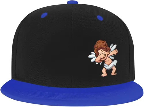 Vista 2 de QIZYOQA Tap Angel Snapback Hats for Men Women Hat Baseball Cap Flat Bill Visor White Hat