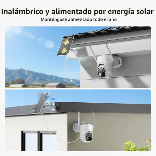 Vista 6 de Cámaras de seguridad inalámbricas para exteriores, sistema de 4 cámaras sin BF-A100W4