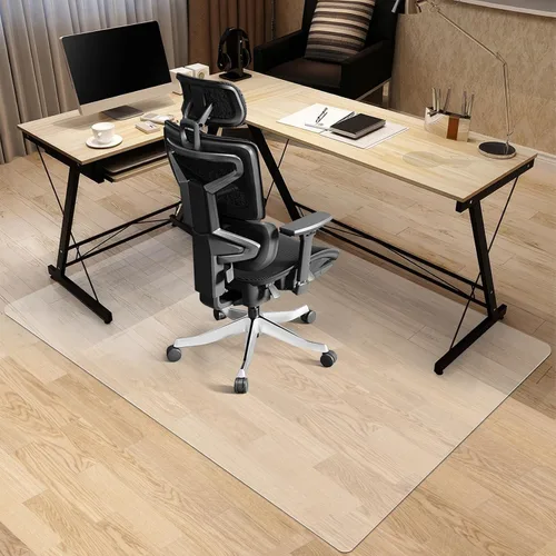 Vista 9 de Kuyal Tapete para silla de oficina para suelo de madera, rectangular de 30