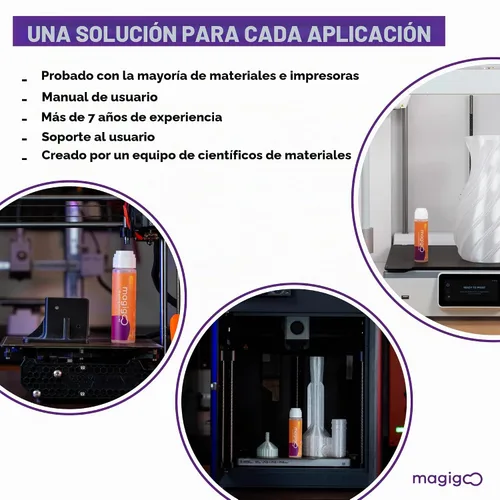 Vista 5 de MPC2018 Pegamento Adhesivo para Impresora 3D para Filamento de Policarbonato - Larga Duración y Reduce la Deformación en Placa Flexible, Vidrio