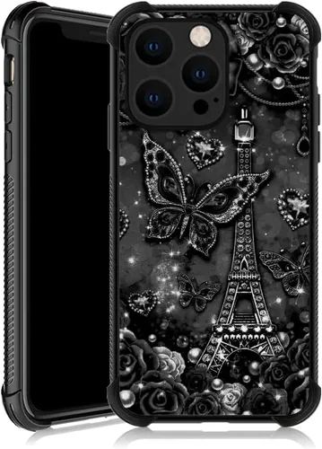 Vista 20 de ZHEGAILIAN Funda compatible con iPhone 13 Pro, funda protectora de TPU suave antideslizante reforzada con cuatro esquinas a prueba de golpes