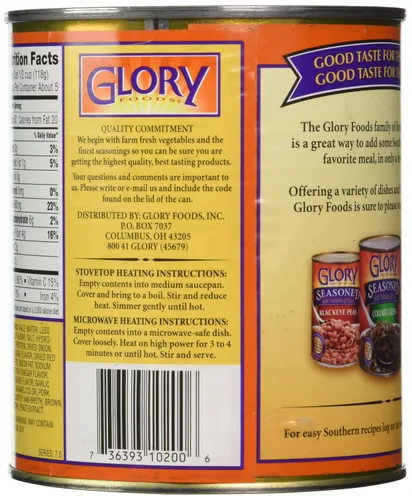 Vista 3 de Glory Foods, Sazonado, Kale Greens, lata de 27 onzas (paquete de 4)