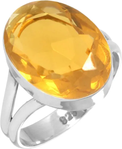 Vista 27 de Anillo hecho a mano de plata de ley 925 genuina grueso con piedras preciosas naturales ágata, cuarzo rosa, lapislázuli, ámbar ovalado, joyería