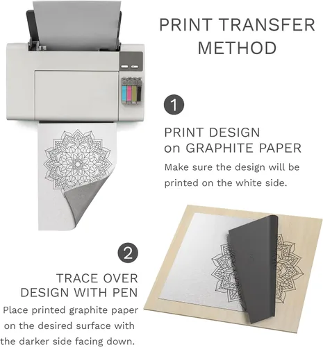 Vista 9 de MyArtscape Art Supplies - Papel de transferencia de grafito de calidad para artistas, 9 x 13 pulgadas, 25 hojas, papel de carbono encerado, con bloc