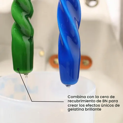 Vista 5 de BOOWAN NICOLE Barniz de Laca de Vela Brillante a Base de Agua 1.69pt con Cilindro Volumétrico - Resistente a Arañazos y Polvo, Barniz de Laca