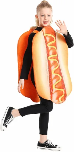 Vista 4 de Seasons Disfraz de perro caliente de Halloween para niños, talla única