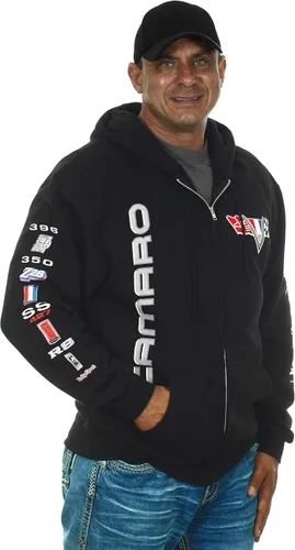 Vista 4 de JH DESIGN GROUP Sudaderas con capucha Chevy Camaro para hombre con cremallera y sin botones 4 estilos