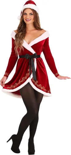Vista 2 de Disfraz sexy de señora Claus para mujer