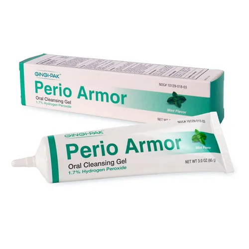 Vista 8 de GINGI-PAK Perio Armor Gel limpiador oral 1.7% HP para encías saludables y una sonrisa blanca - Aumenta el blanqueamiento y la frescura con este