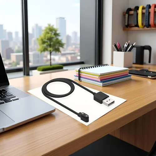 Vista 4 de Compatible con cargador de reloj inteligente Da Fit, cable de cargador USB de repuesto de 3.3 pies, cable de carga para reloj inteligente