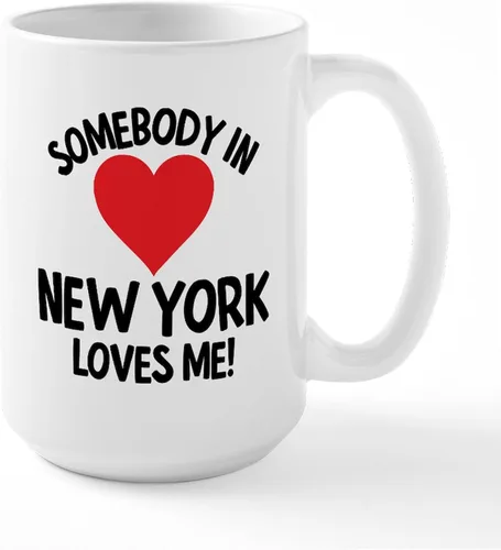 Vista 19 de CafePress New York Republic Tazas de cerámica de 15 oz (15.0 fl oz)