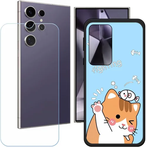Vista 21 de Funda de TPU para Echoamo C24 Ultra + HD de vidrio templado, carcasa de silicona protectora trasera – 9 dureza anti-arañazos protector de pantalla