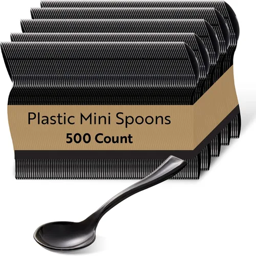Vista 16 de Restaurantware - Mini tenedor de 4 pulgadas, 100 tenedores pequeños desechables – resistente, par con hormigueros, postres o muestras, tenedores