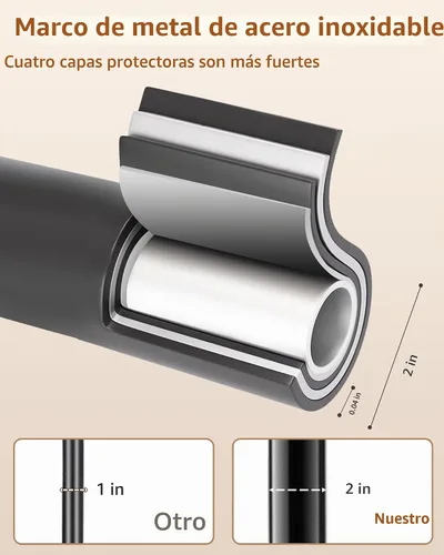Vista 5 de Perchero de metal con base de mármol natural, perchero con 12 ganchos y soporte para paraguas, perchero moderno negro, perchero para colgar abrigos
