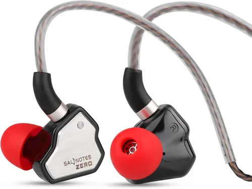 Vista 15 de Linsoul 7Hz Salnotes Zero HiFi 10mm controlador dinámico auricular que se ajusta al oído IEM con diafragma compuesto de metal, placa frontal