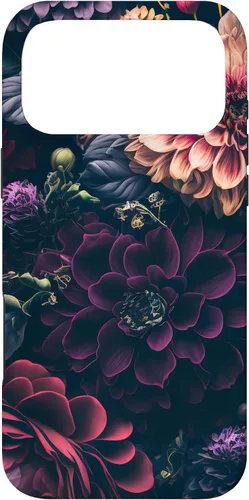 Vista 22 de Dahlia Flower Moody Dark Floral Pink and Purple Pattern Case for iPhone 17