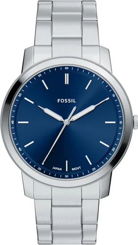 Vista 12 de Fossil - Reloj de cuarzo minimalista para hombre, de acero inoxidable y cuero, de tres agujas Negro (Black Bracelet)
