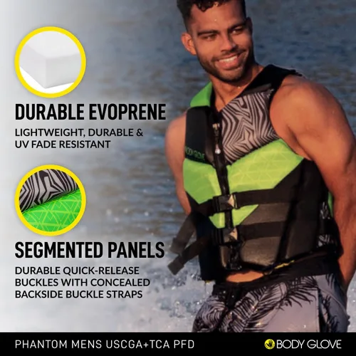 Vista 17 de Body Glove Chaqueta salvavidas Phantom USCGA PFD para hombre