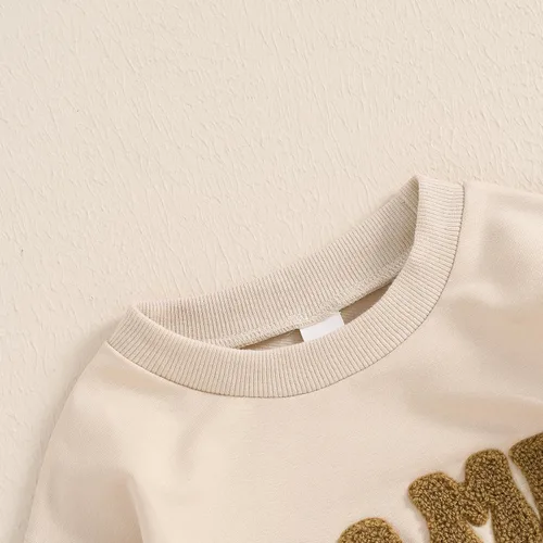 Vista 117 de MERSARIPHY Sudadera de fútbol para bebé, traje de manga larga con letras divertidas, ropa de otoño e invierno