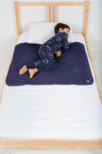 Vista 13 de PeapodMats Tapete de Cama Impermeable para Enuresis e Incontinencia - Protector Reutilizable. Colocación Segura y Transpirable. Lavable. Ecológico