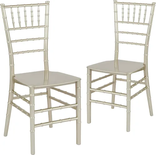 Vista 16 de Flash Furniture Silla Chiavari apilable de resina de caoba serie HERCULES