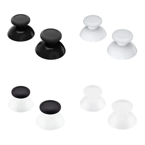 Vista 7 de eXtremeRate Replacement 3D Joystick Thumbsticks, Analog Thumb Sticks with Cross Screwdriver for Nintendo Switch Pro Controller - Black & White &