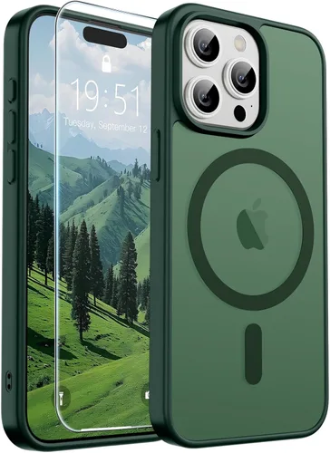 Vista 74 de SUPFINE Funda magnética para iPhone SE 2022 (3ª)/2020 (2ª), iPhone 8 (compatible con MagSafe) (protección contra caídas de grado militar), funda