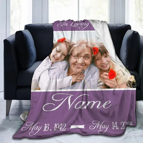 Vista 16 de Manta personalizada con foto de regalo para papá y abuelo, mejor regalo del día del padre, Halloween, Navidad, Año Nuevo de parte de hija, hijo