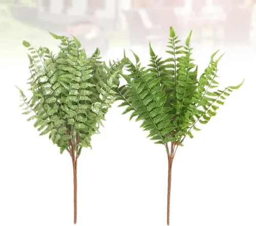 Vista 7 de ABOOFAN 6pcs Realistic Faux Fern Leaves Artificial Plant for Centerpieces Decor Greenery for Holiday Trees