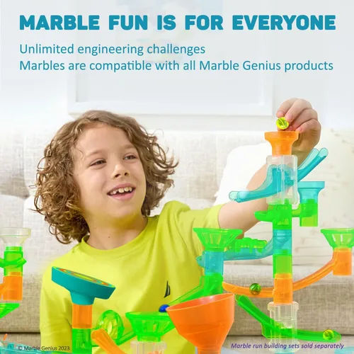 Vista 4 de Marble Genius Juego de accesorios de canicas, 60 piezas
