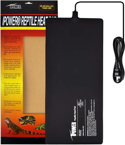 Vista 18 de iPower Almohadilla de Calor para Reptiles Bajo el Tanque, Calentador de Terrario, Alfombrilla de Calentamiento para Tortuga, Lagarto, Rana