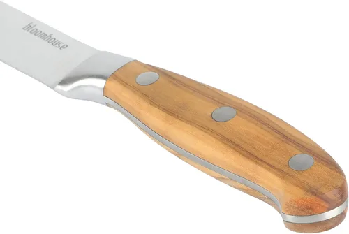 Vista 5 de Bloomhouse - Dos veces Oprah's Favorite Things Ganador - Cuchillo de cocina de 5 pulgadas con hoja de acero inoxidable alemán con mango de madera