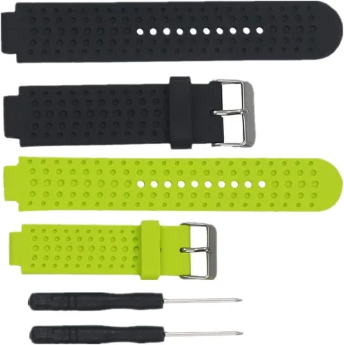 Vista 5 de Muovrto Correa de repuesto para Garmin Forerunner 25, correa deportiva de silicona suave
