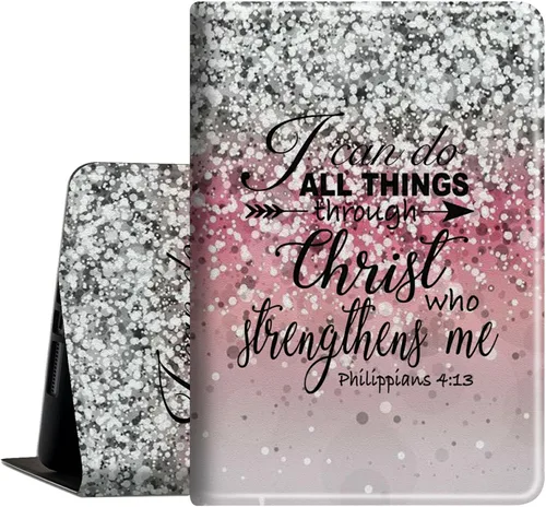 Vista 17 de Funda para tablet Kindle Fire HD 8 y 8 Plus (12ª generación 2022), funda delgada de piel sintética con función de encendido automático para tableta