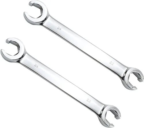 Vista 26 de Utoolmart Llave de tuerca acampanada, 0.236 in x 0.315 in métrica doble extremo abierto, 2 piezas