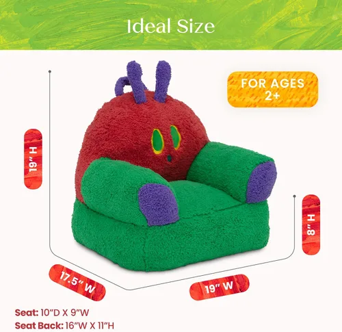 Vista 3 de Delta Children – Mundo de Eric Carle, Silla Cozee Buddy de La Oruga Muy Hambrienta Coches
