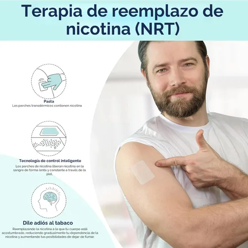 Vista 3 de Parches de nicotina para dejar de fumar, 21 mg Paso 1 Parches para dejar de fumar, ayudas para dejar de fumar que funcionan con 2 semanas, entregado