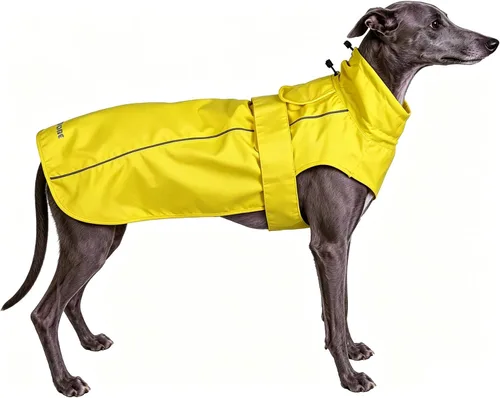Vista 19 de Chubasquero ajustable impermeable para perros, chaqueta de lluvia ligera para mascotas para cachorros con tira reflectante para perros pequeños