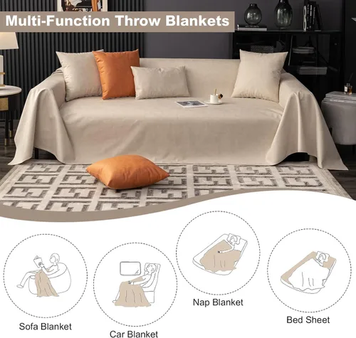 Vista 6 de Foreate Fundas de sofá impermeables para gatos, funda antideslizante para sofá, antiarañazos, para mascotas, a prueba de fugas, protector de muebles