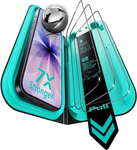 Vista 15 de ESR - Juego de 3 protectores de pantalla de vidrio templado 9H+ para iPhone Air, [grado militar a prueba de roturas], con tecnología antirreflejo