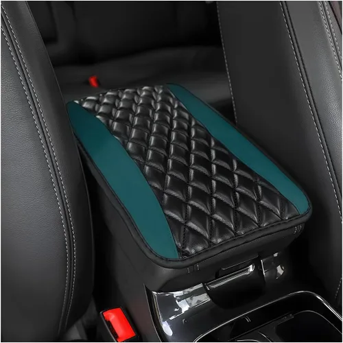 Vista 12 de Moly Magnolia Cojín Acolchado para Consola Central de Automóvil, Cubierta Protectora Universal de Cuero Impermeable para Caja de Asiento