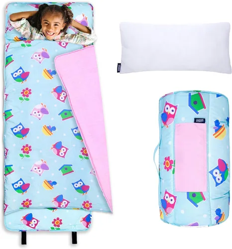 Vista 16 de Wildkin Alfombrilla para Siesta Infantil Original – Cómoda Alfombrilla para Dormir con Almohada, Ideal para Escuela y Viajes