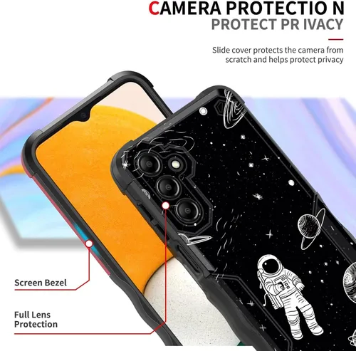 Vista 2 de Funda para Galaxy A14 5G, [Doble Capa][Protección contra Caídas de Grado Militar de 10 Pies] [Antideslizante] Funda Resistente a Prueba de Golpes