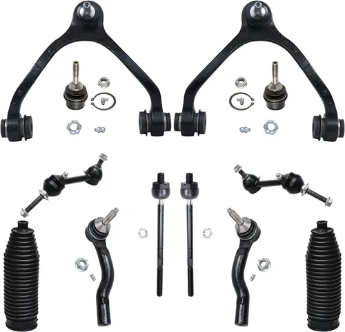 Vista 22 de Detroit Axle – 12 brazos de control superiores e inferiores delanteros con rótulas, barras de unión exteriores e interiores con topes, barras