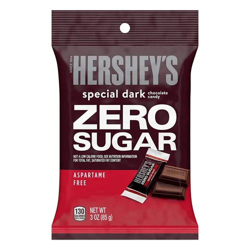 Vista 8 de HERSHEY'S Special Dark Zero Sugar - Bolsa de caramelo de chocolate, 3 onzas
